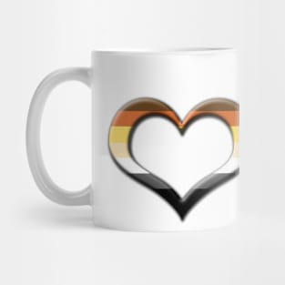 Heart-Shaped Gay Bear Pride Male Gender Symbol Mug